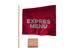 Oboustranná nástěnná vlajka EXPRES MENU