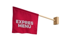 Oboustranná nástěnná vlajka EXPRES MENU