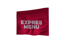Oboustranná nástěnná vlajka EXPRES MENU
