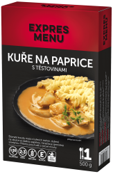 KM Kuře na paprice s těstovinami