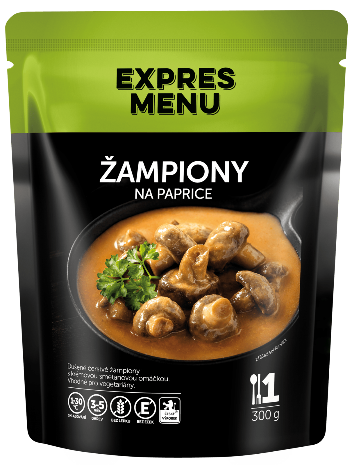 Žampiony na paprice