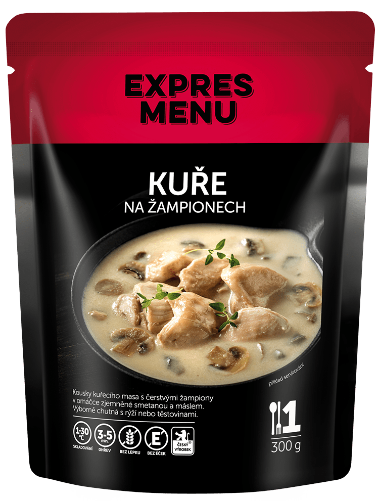 Kuře na žampionech