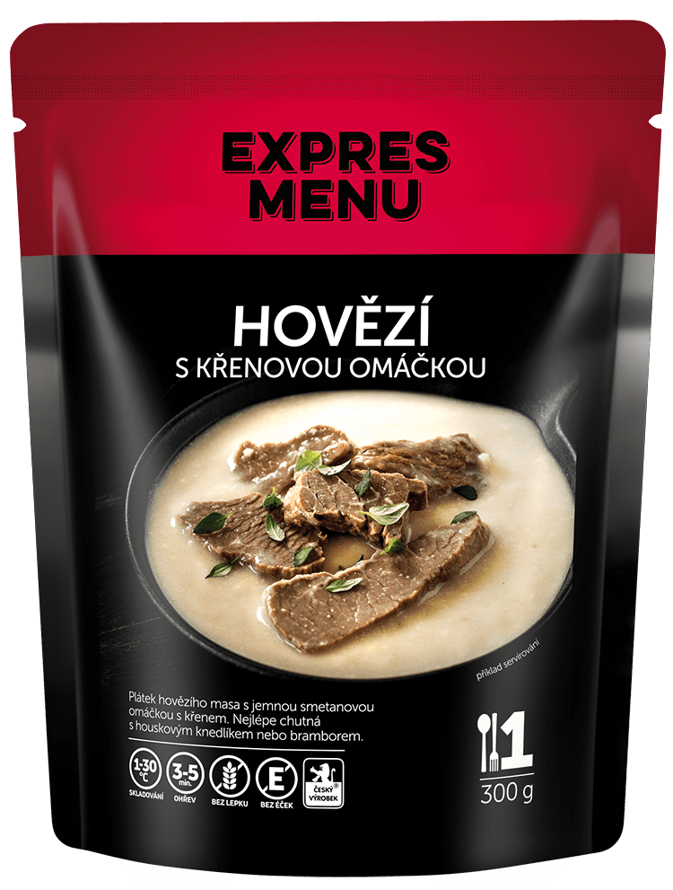 Hovězí s křenovou omáčkou