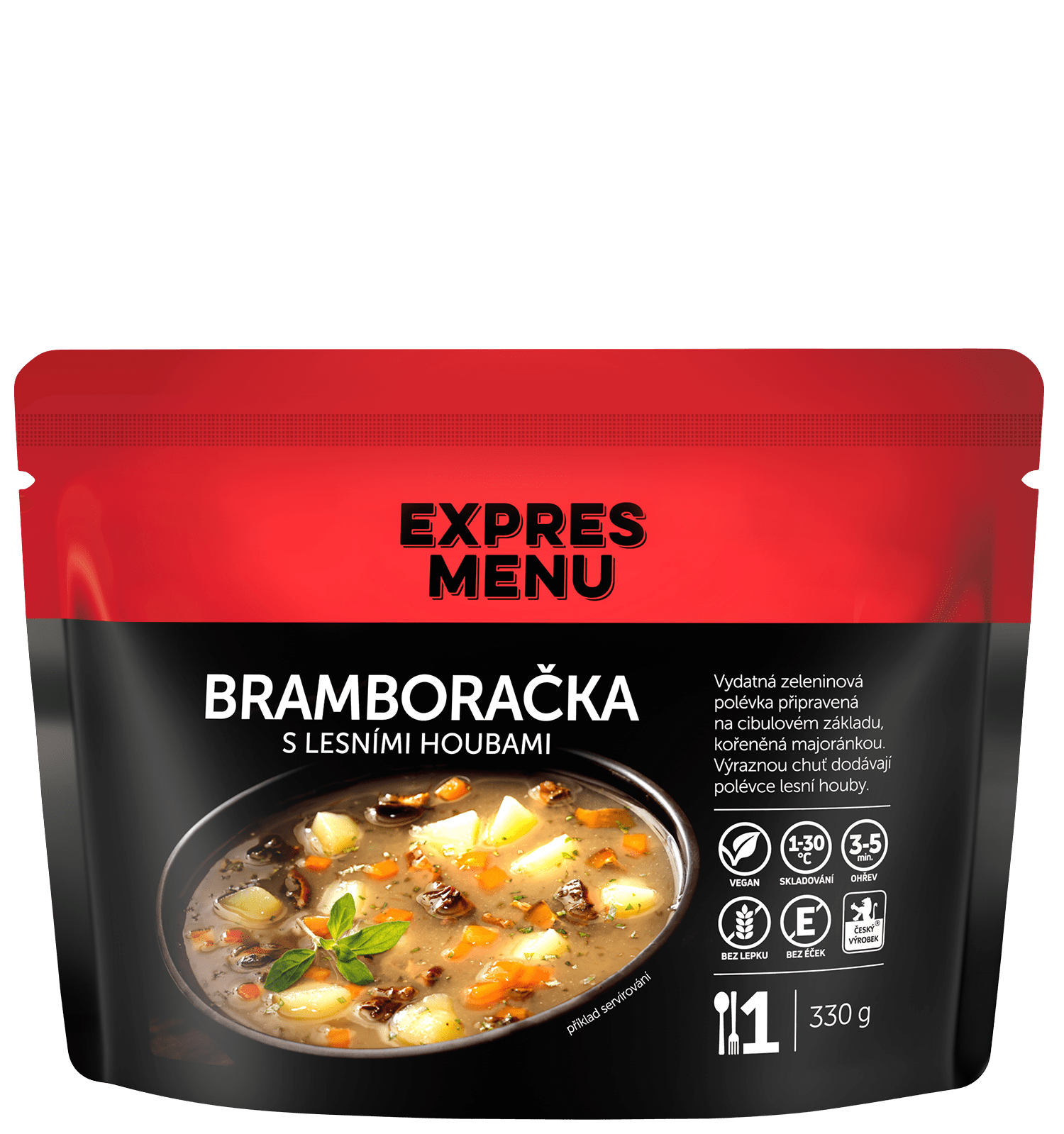 Bramboračka s lesními houbami 1P