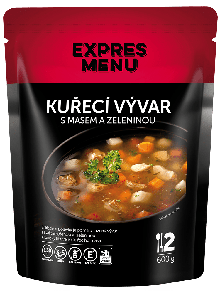 Kuřecí vývar se zeleninou 2P