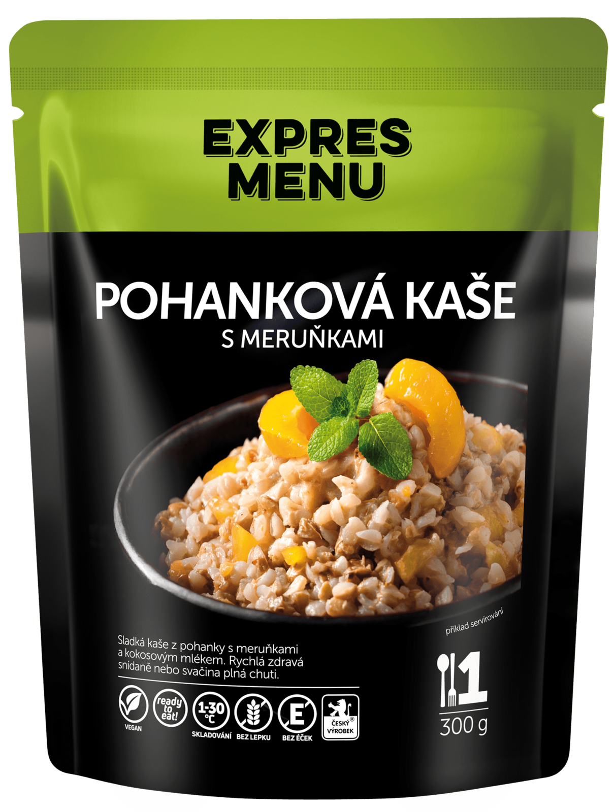 Pohanková kaše s meruňkami