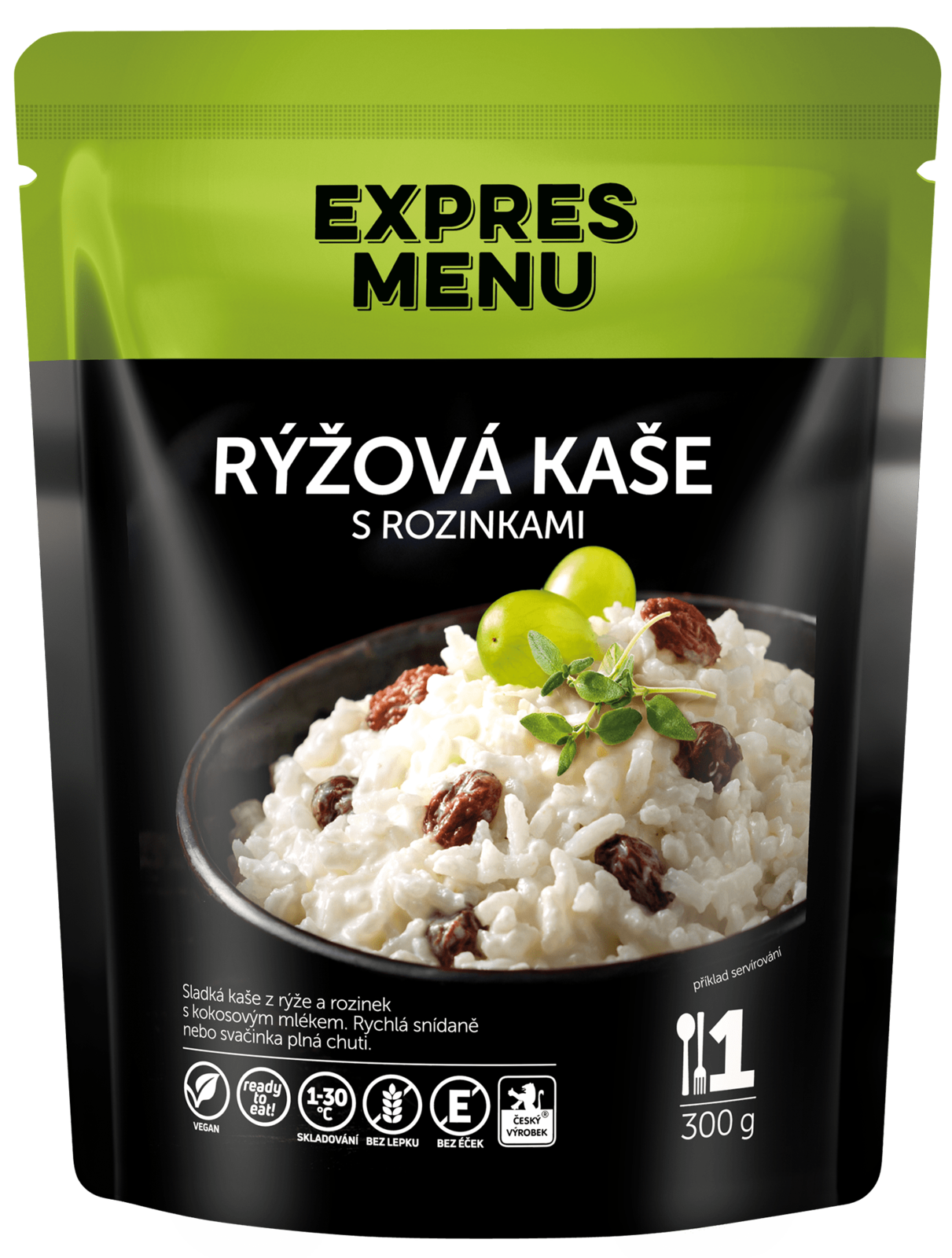 Rýžová kaše s rozinkami