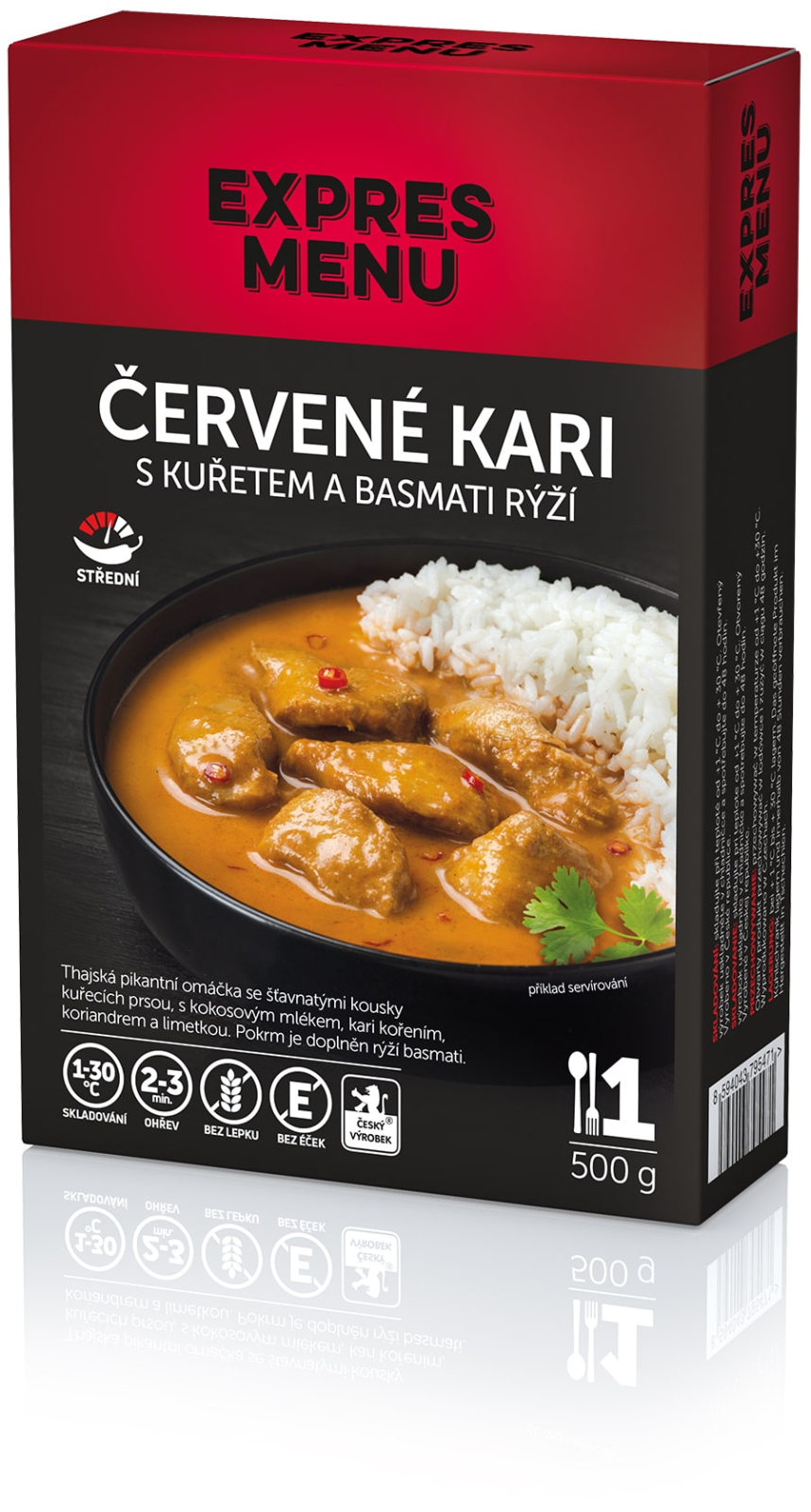 KM Červené kari s kuřetem a jasmínovou rýží